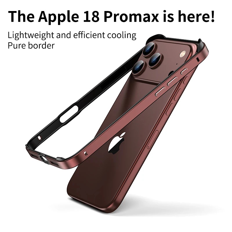 Metal Bumper Aluminum Frame Case - iPhone 18 Pro/18 Pro Max için