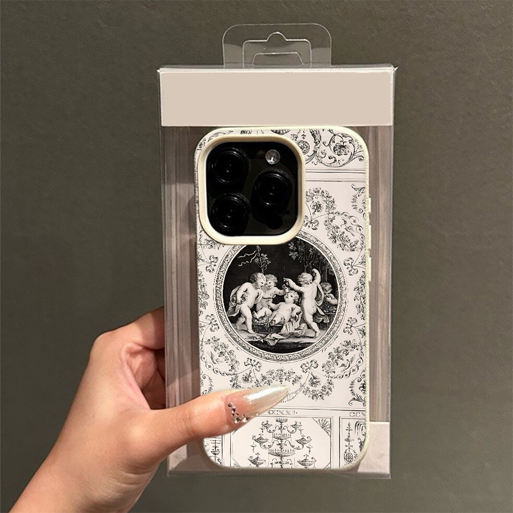 Vintage Barok Melek Desenli Vi - Vintage Floral Pattern Soft Case incelemesi ve fiyatı