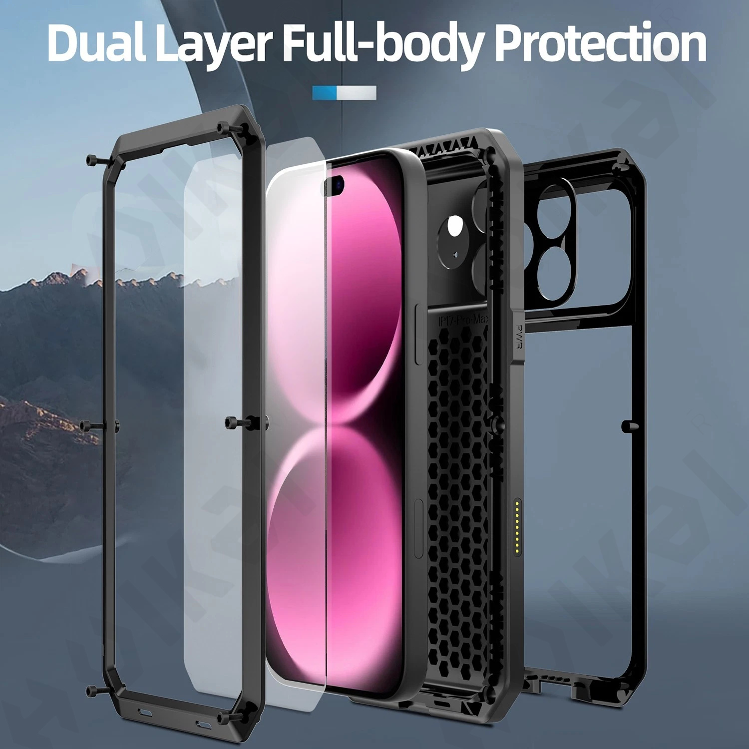 iPhone 18 17 16 15 14 13 Pro M - Heavy Duty 360 Full Body Protective Case incelemesi ve fiyatı