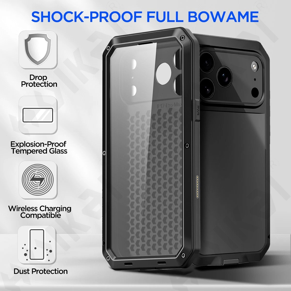 iPhone 18 17 16 15 14 13 Pro M - Heavy Duty 360 Full Body Protective Case incelemesi ve fiyatı