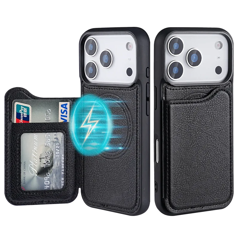 iPhone 17 Air, 16, 15 Plus, 14 - Leather Wallet Card Holder Phone Cover incelemesi ve fiyatı
