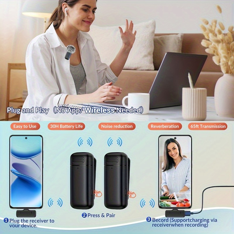 Şarj Kutulu Kablosuz Yaka Mikr - Phone Cases incelemesi ve fiyatı