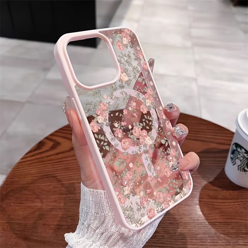 Pembe Minik Gül Desenli Şeffaf - Clear Shockproof Bumper Case incelemesi ve fiyatı